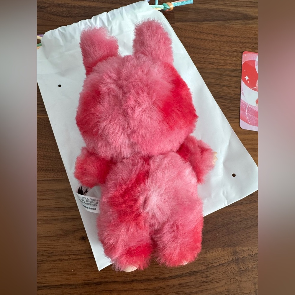 POP MART Labubu Big Into Energy Vinyl Plush Pendant Love - Picture 3 of 9